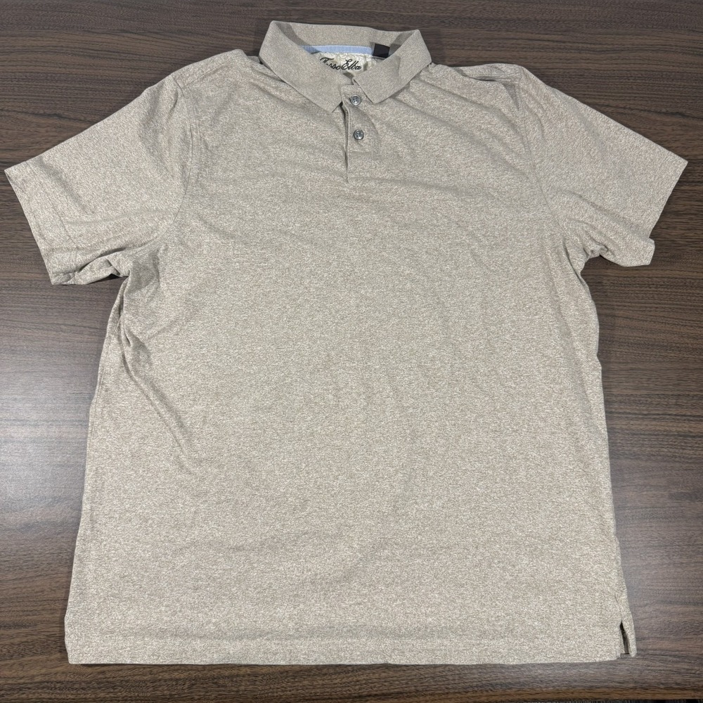 Tasso Elba Men's Beige Polo Shirt XL